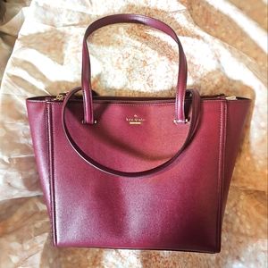NWT MICHAEL KORS KONA BLACK CHERRY BAG